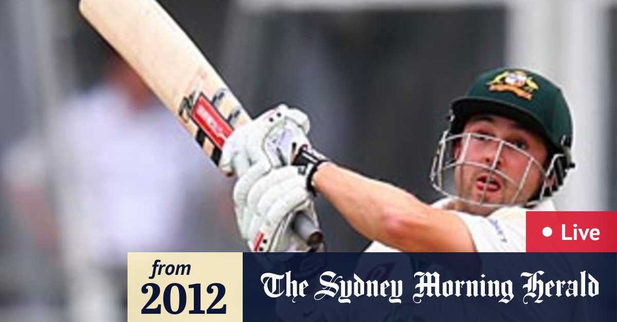 Live cricket commentary Australia v Sri Lanka day one, Hobart